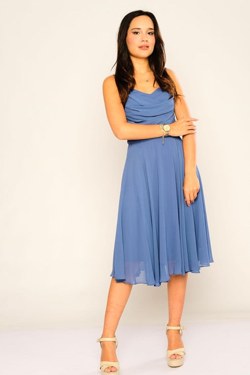 Indigo Flare Dress