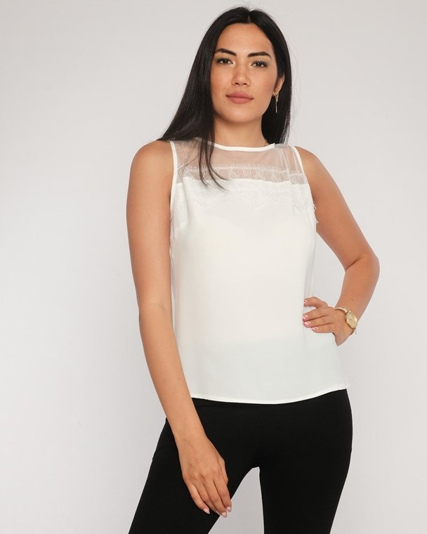 Sleeveless Casual Blouse